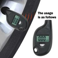 Medidor De Presión De Neumáticos Portátil De Cadena De Llaves Digital LCD 5-100 PSI Tester De Presión De Aire Para Ruedas - details 2