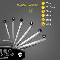 Juego De Herramientas Multifuncional Portátil 16 En 1 Para Accesorios De Motocicleta Bicicleta Y Muebles Herramienta Hexagonal De Mantenimiento - details 1