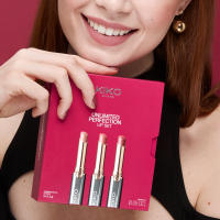 Pack rutina maquillaje KIKO Milano Unlimited Perfection Lip Set, Kit de 3 labiales cremosos de larga duración y no-transfer - details 0