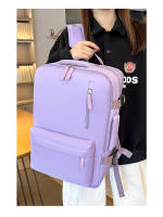 Mochila de viaje unisex de nailon con cremallera, multifuncional, de gran capacidad y con múltiples compartimentos, ideal para parejas. - details 10