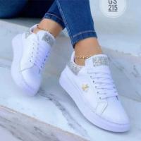Zapatos Casuales Para Mujer Con Decoración De Mariposa En Cuero Suela De Goma Talla True Fashion Zapatos De Plataforma - details 3