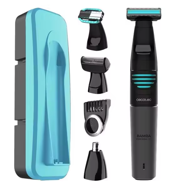 Afeitadora Cecotec Trimmer Multigrooming Bamba PrecisionCare Extreme 5in1 negro/inox - 1