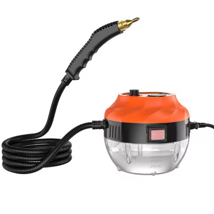 2500W Limpiadora a vapor portátil, esterilización a alta temperatura para aire acondicionado, cocina, campana extractora, coche, baño, lechada y azulejos. - 1