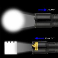 Linterna LED De 4 Colores Zoom Luz Blanca/Roja/Azul Verde Para Pesca Camping Caza Fotografía Selfie Senderismo Luz Exterior Resistente Al Agua 600 Lumen - details 8