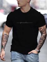 Camiseta De Verano Para Hombre Talla Grande Algodón 100% Estampado De Libre Diversión Cuello Redondo Manga Corta Casual - details 3