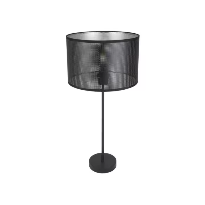 Fabrilamp - Sobremesa Alto Anastasia 1xe27 Negro/negro-plata 60x30x30 Cm - 1