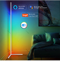 Lámpara De Piso Inteligente Tuya RGB 180cm Blanca Control Remoto APP Luz De Ambiente Moderna Para Festivales Y Decoración LED - details 8