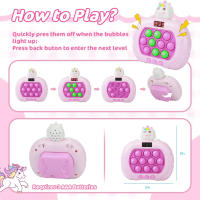 Juguete Electrónico De Nivel 999 Pop Quick Push Bubbles Máquina De Juegos Portátil Para Niños Alivio De Presión Al Comprimir Juguete Regalo - details 3