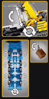 Juguete De Construcción Para Niños Camión Grúa De Ingeniería Urbana 701800 Educación Científica Y Tecnológica Bloques Compatible Con Lego ABS Sin Batería Edad Recomendada 6-18 Años - details 1