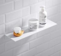 Estante De Ducha En Aluminio Blanco Organizador De Baño Y Cocina Soporte De Pared Espacioso Accesorios Para El Hogar - details 3
