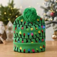Gorro Navideño De Lana Con Luces LED Unisexo Gorro De Invierno Con LEDs Coloridos Para Año Nuevo Xmas Accesorio Electrónico Para La Navidad - details 9