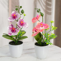 Orquídea Artificial Falsa Phalaenopsis En Maceta Para Interiores Y Exteriores Decoración De Oficina Hogar Bodas Y Eventos - details 3