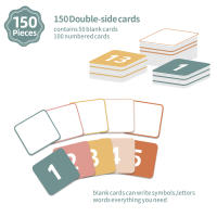 Tablero De Cuentas Con 100 Tarjetas De Número Para Contar Hasta El 100 Para Profesores Y Niños Tablero De Bolsillos De 100 Unidades De Tela - details 3