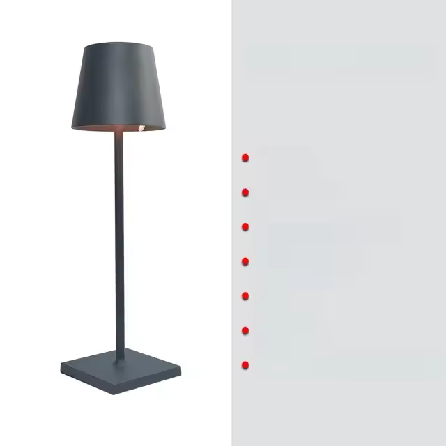 Lámpara De Mesa Recargable Sin Cable USB Poldina Impermeable Con Interruptor Táctil Para Dormitorio Hotel Sala De Estar Restaurante - 1