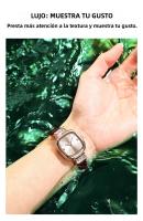 Reloj De Mujer POEDAGAR De Cuadrado Con Diamantes De Moda Calidad Superior Resistente Al Agua De Cuero Cuero Reloj De Cuarzo Elegante Para Dama - details 5