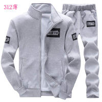 Nuevo Conjunto De Algodón De Fleece Para Hombre Marcas De Moda Chaqueta Con Capucha Y Pantalones Deportivos Grueso Y Cálido Para Invierno Traje De Exterior - details 7