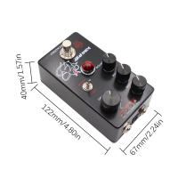 Pedal De Efectos De Distorsión MOSKYAUDIO KING RAT Para Guitarra Eléctrica Accesorios De Guitarra Pedal De Fuzz Distorsión Bypass Verdadero - details 1