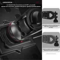 Soporte de Móvil para Bicicleta y Moto Premium Universal - 360° Rotación y Protección Antichoque - Compatible con iPhone y Otros 4.7-6.8" Móvil - Color Naranja y Negro - details 1