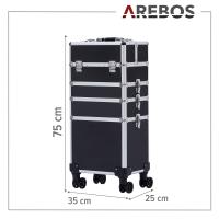AREBOS 4 en1 Caso de belleza Trolley Maleta Kit de maquillaje Belleza - details 7