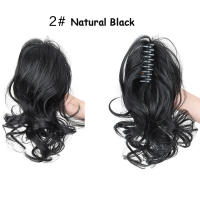 Pelucas Sintéticas Con Cabello Rizado Fuerte Para Niñas Peluca De Media Cola Princesa Lindo Clip En Cabello Alta Caudal De Cabello - details 2
