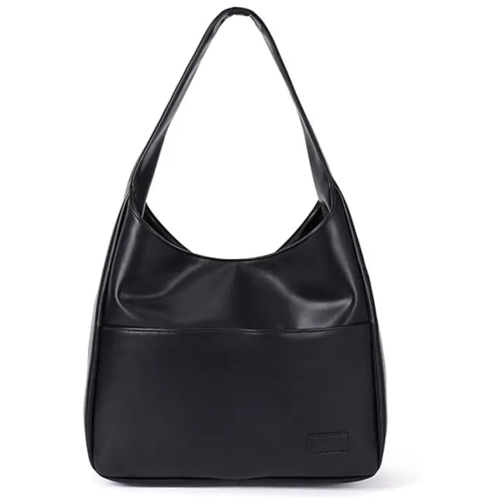 Bolso de mano de cuero para mujer, bolsa de hombro grande y suave, estilo informal, a la moda, 1 piezas - 1