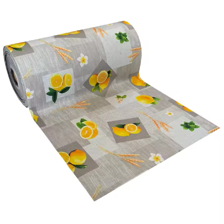 Alfombra moqueta antideslizante por metros para cocina y pasillo - Limones cocina 7080021 - 1