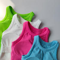 Ropa Deportiva Para Mujer Top De Yoga Fitness Absorbedor De Choque Con Sujetador Integrado Secado Rápido Transpirable Vestir Como Chaleco Deportivo Exterior - details 18
