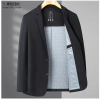 Chaqueta Occidental Sólida De Alta Calidad Para Hombre Moda Otoño Negocios Casual Talla M-4XL Abierta Por Encima Estilo Inteligente - details 15
