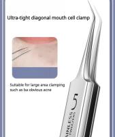 Tweezers Especiales Para Quitar Punzones Y Acné Ultra Fina De 5 Células Herramienta Cosmética Para El Hospital Para Extraer Blackheads Y Punzones Cercanos - details 3