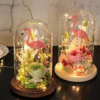 Vaso De Paisaje De Vidrio Transparente Con Base De Madera Juego De Terrario Porta Flores Para Decoración De Hogar Y Boda Navidad DIY - details 0