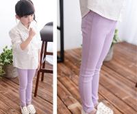 Pantalones De Niñas Moda Primavera Verano Colores Caramelo Pantalones De Lápiz Para Niños Niñas Coton Y Poliéster Talla Media - details 4