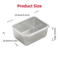 Caja De Almacenamiento De Alimentos Para Nevera Con Tapa De Plástico Acero Inoxidable Y Plástico Para Mariscos Frutas Verduras Caja De Picnic Moderna - details 17