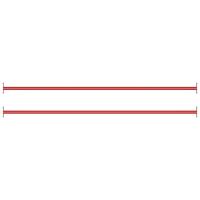 vidaXL Barra Horizontal de Gimnasia de Acero Rojo 125 cm Voltereta Columpio Cantidad 1 unidad, 2 unidades, 3 unidades - details 1