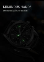 Reloj De Pulsera Deportivo Para Hombre POSHI Nueva Moda 2023 Con Correa De Cuero Lujo Movimiento Cuarzo Impermeable Y Calendario - details 11