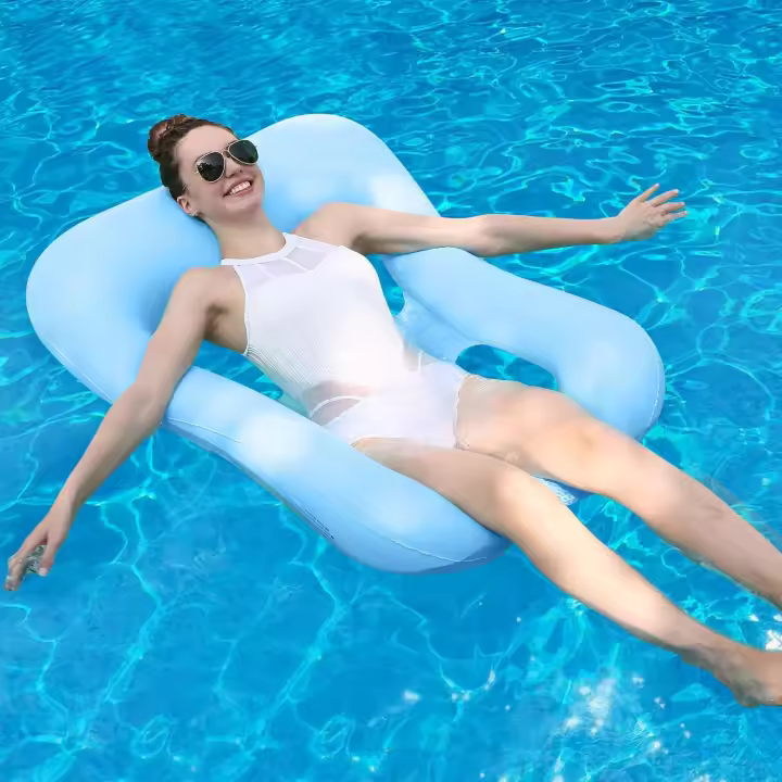 Flotante de agua flotante estilo campo estilo puro color niños y adultos descanso luz solar baño asiento neumático silla salón agua fiesta juguetes - 1