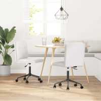 vidaXL Sillas de comedor 2 unidades cuero sintético en color Blanco/Rojo vino tinto/Crema y más | cómodas modernas ergonómicas para comedor cocina salón hogar - details 0
