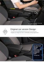 Consola Central Renault Duster 2019-2022 Funda De Cuero Armrest Para Coche Accesorios De Decoración De Almacenamiento De Consola - details 3