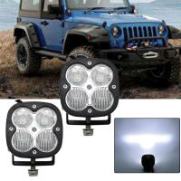 Lámpara De Trabajo LED Universal 3 Pulgadas 40W Impermeable Para Camionetas Y Camiones 12V 24V Lámpara De Conducción Y Nebulosa Para Jeep Wrangler - details 0