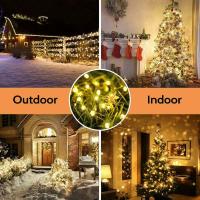 Luces De Hiedra Solar Para Exteriores 105Pies 310LED Impermeables Para Navidad Patio Jardín Bodas Fiestas Decoración De Árbol - details 1