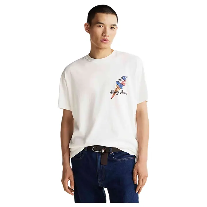 Camiseta de Manga Corta Tommy Hilfiger Retro Graphic para hombre en color blanco - 1