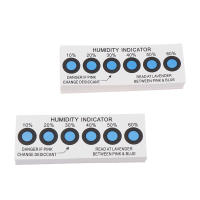 50Pcs Tarjeta De Indicador De Humedad En Contenedores Cerrados Prueba De Humedad Del 10% Al 60% Cartón Azul Six-point - details 9