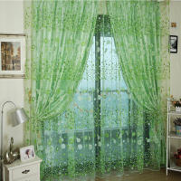 Cortinas Transparentes De Voile Con Estampado De Flores Para Cocina Sala De Estar Dormitorio Tratamiento De Ventana Decoración Del Hogar Translúcidas Y Ligeras Para Ambiente Moderno - details 22