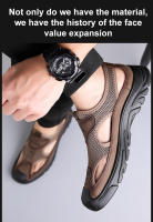 Sandalias Para Hombre Estilo Nuevo Slip-on Transpirables Con Suela Gruesa Y Ligera Zapatillas Casuales De Malla Sandalias Holgadas - details 14