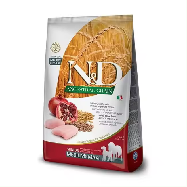 Farmina N&D Ancestral Senior Medium Maxi Pienso para Perros con Pollo - 1