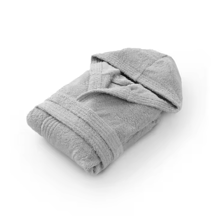 QUALITY TOWELS. ALBORNOZ LISO con CAPUCHA para NIÑO O NIÑA. 100% algodón peinado. Absorbentes y muy suaves. Diferentes colores a elegir. - 1