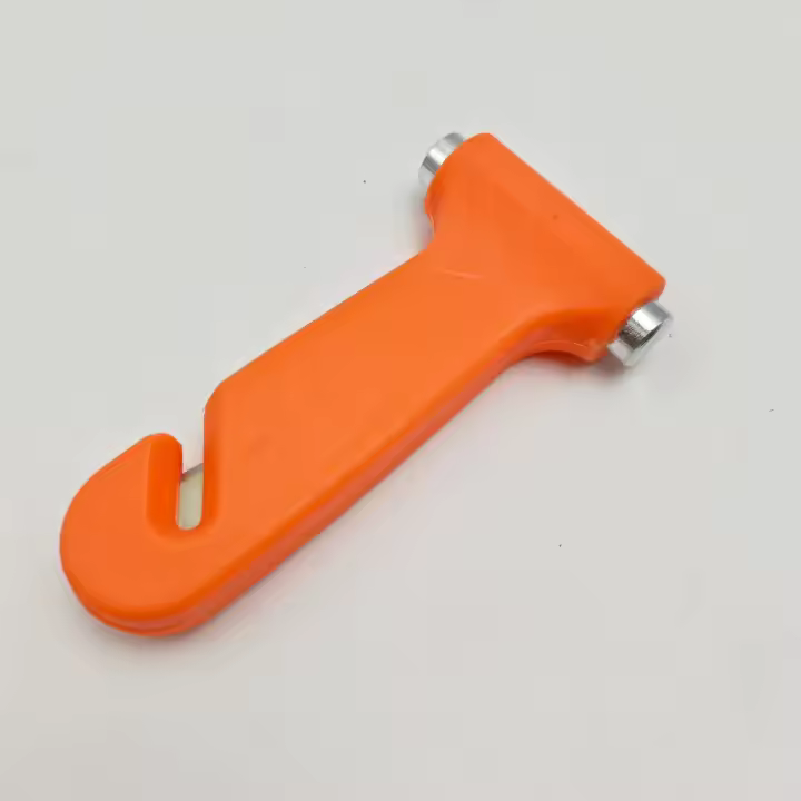 Martillo de seguridad sólido montado en el vehículo, dos en uno, salvavidas, ventana rota, martillo de escape, emergencia contra incendios, artefacto multifuncional para ventana rota - 1