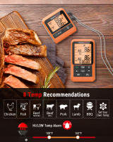 Termómetro Digital ThermoPro TP826B Con Retroiluminación Y Probes Para Carne 150M Alcance Inalámbrico Para Barbacoa Horno Cocina - details 4