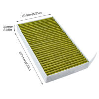 Filtro De Aire Para Coche 2 Piezas Filtro De Condicionador De Aire Para Cabina Reemplazo Con Carbón Activado Para Tesla Model 3 Model Y 3rd Model3 - details 1