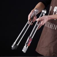 Pinzas De Asado De Acero Inoxidable Para Camping Y Cocina ExtraLargas Resistentes Al Calor Fáciles De Limpiar 45CM - details 0