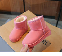 Botas De Nieve Para Niños Y Niñas Con Plataforma Y Peluche Grueso Estilo Conciso Cuatro Colores Slip-on Unisex Zapatos De Invierno Ajuste Verdadero Tamaño - details 17